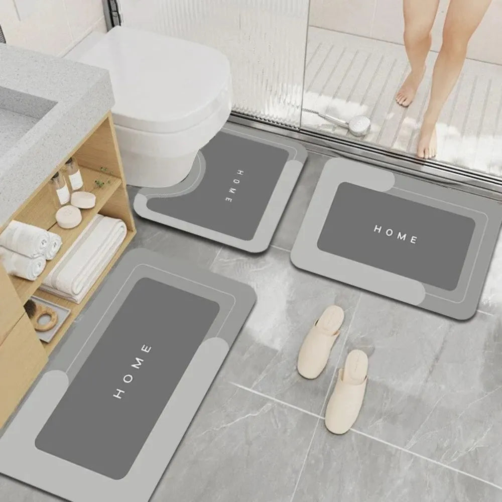 Set de Tapete Absorbente x 3 | Olvídate de los Charcos y la Humedad en tu Baño.