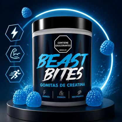 BEAST BITES | Gomitas de Creatina - Recuperación Acelerada para Entrenar sin Pausas.