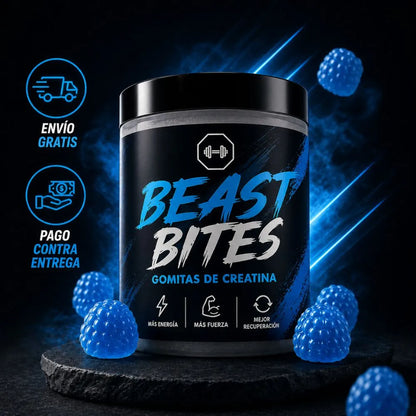 BEAST BITES | Gomitas de Creatina - Recuperación Acelerada para Entrenar sin Pausas.