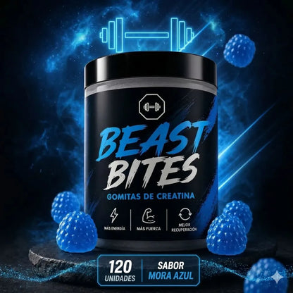 BEAST BITES | Gomitas de Creatina - Recuperación Acelerada para Entrenar sin Pausas.