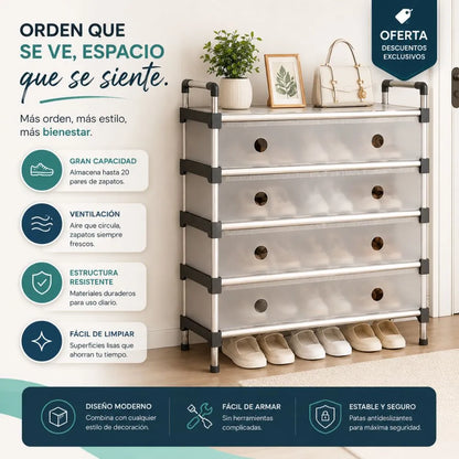 👠 Organizador de Zapatos 🥾 | "Simplifica la vida de mamá con un orden total"