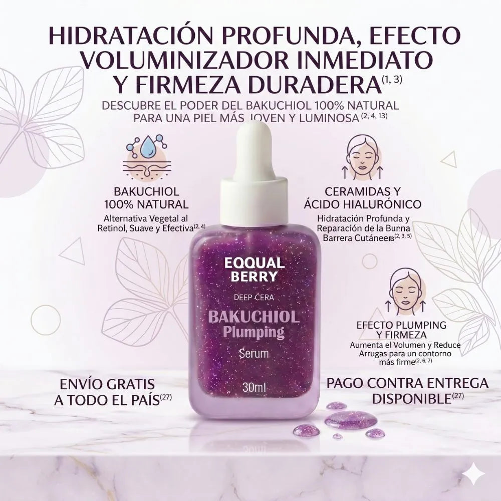 Eqqualberry Bakuchiol Plumping | "Firmeza y Elasticidad Para Tu Rostro"