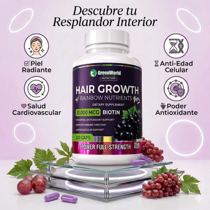 🍇 Resveratrol GreenWorld 1600mg - Combo x2 | "Tu escudo diario contra el envejecimiento"