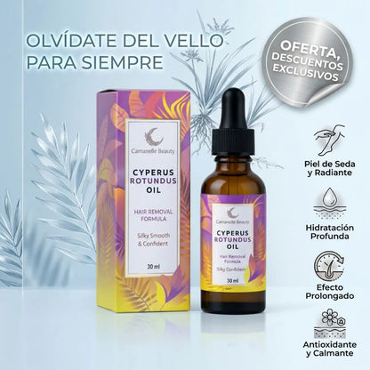 🪾Cyperus Rotundus Oil | "Tu secreto natural para debilitar el vello de raíz"🆓