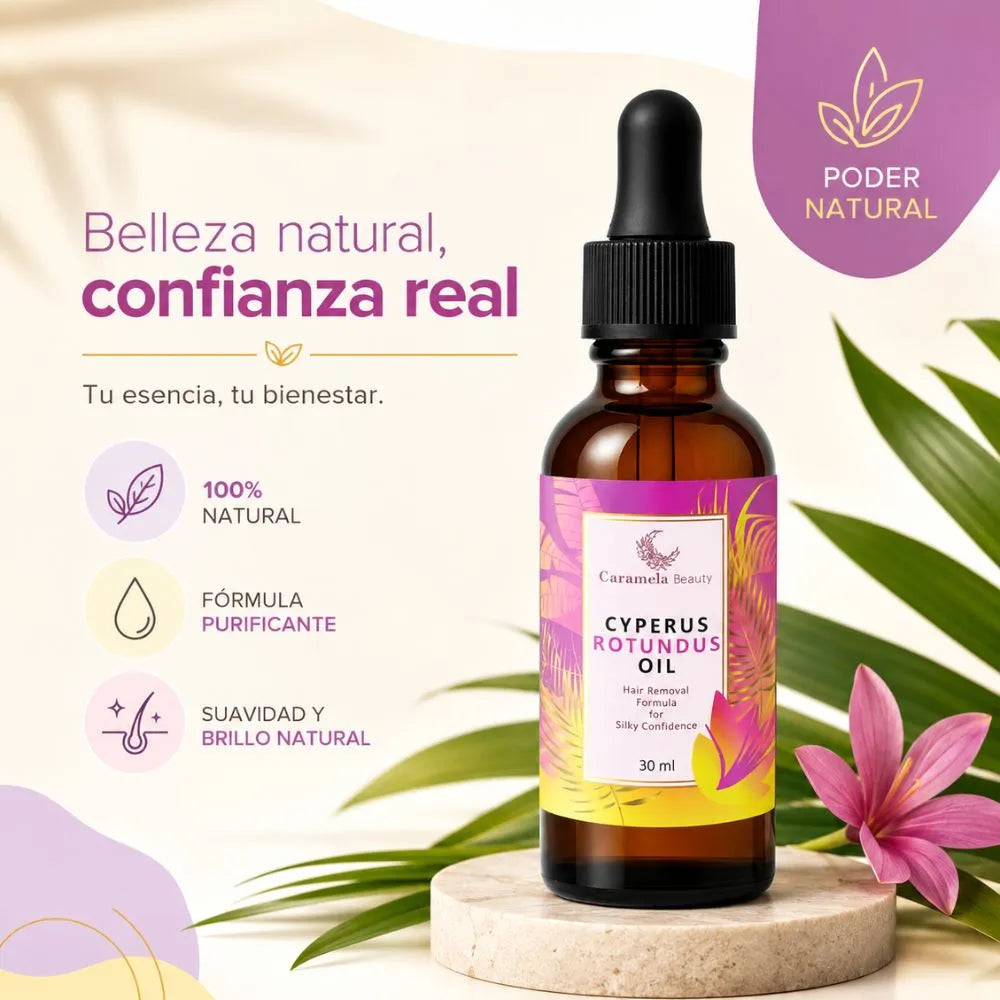 🪾Cyperus Rotundus Oil | "Tu secreto natural para debilitar el vello de raíz"🆓