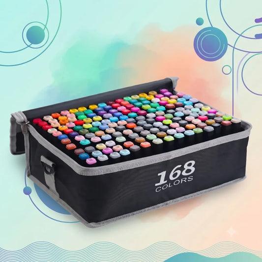 🎨 Set de Marcadores 168pz | "Todo el color que necesitas para tus proyectos"