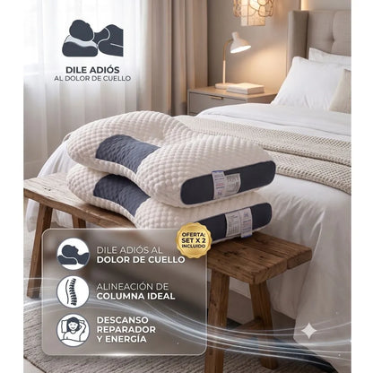 Almohada Ortopédica Cervical Set X 2 | "Dile adiós al dolor de cuello y espalda"