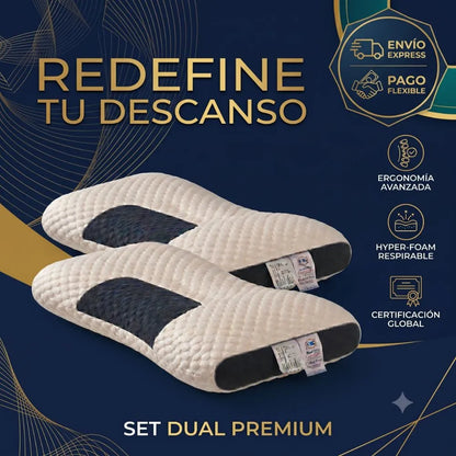 Almohada Ortopédica Cervical Set X 2 | "Dile adiós al dolor de cuello y espalda"