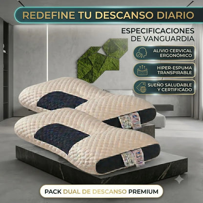 Almohada Ortopédica Cervical Set X 2 | "Dile adiós al dolor de cuello y espalda"