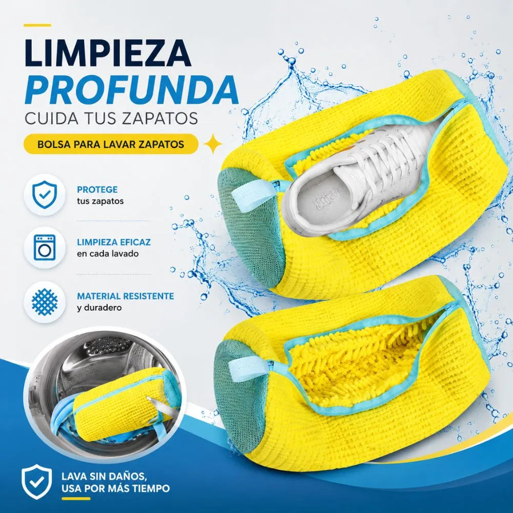 👟 Bolsa Para Lavar Zapatos | "Lava tus tenis en lavadora sin dañarlos" 🥾