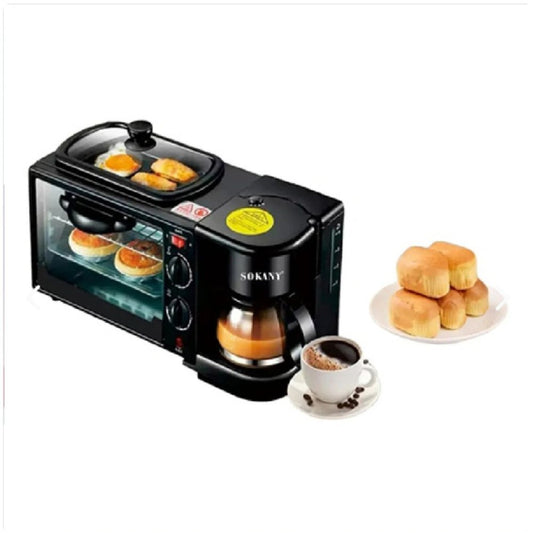 ♨️ SincroCook | Horno 3 en 1 | "Desayuno completo y tiempo optimizado."