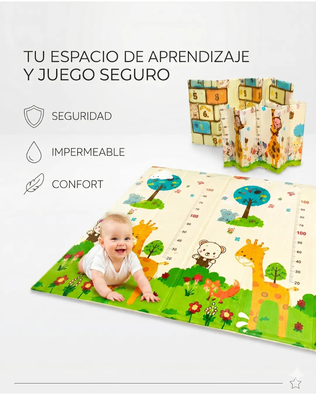 🏖️ Tapete Colchoneta Bebés | "Estimula su desarrollo con diversión total para tu bebe"