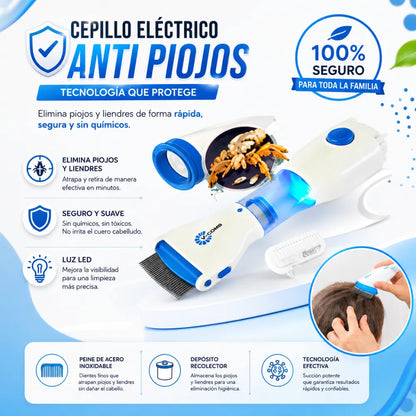 ☣️ Cepillo Para Piojos | "Protege la cabeza de tus hijos sin químicos tóxicos"