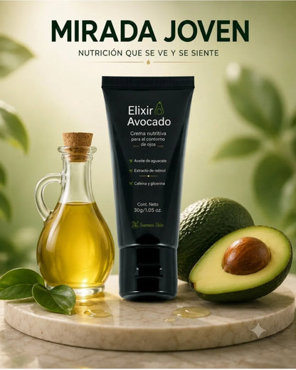 🥑 Contorno De Ojos De Aguacate Y Retinol | "Reduce bolsas, ojeras y mirada cansada"