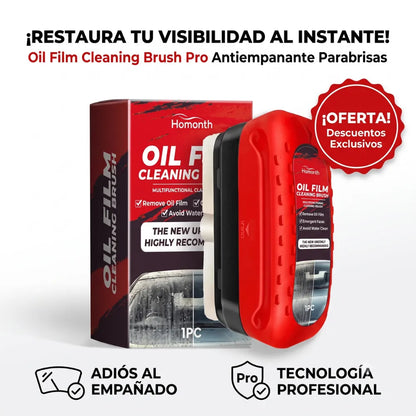 💦 Oil Film Cleaning Brush Pro x3 Unids | "Efecto hidrofóbico antiempañante para tu vehículo"