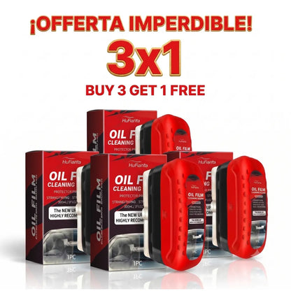 💦 Oil Film Cleaning Brush Pro x3 Unids | "Efecto hidrofóbico antiempañante para tu vehículo"