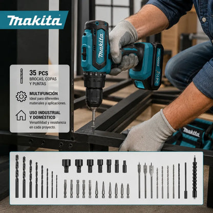 🛠️ A480 Taladro Inalámbrico 24V Kit 35 Pcs | "Solución completa para tu hogar y trabajo pesado"