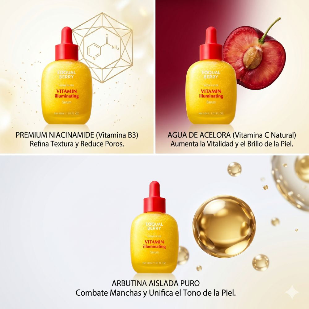 EQQUALBERRY SERUM | "Tratamiento Iluminador para una Piel Libre de Manchas"