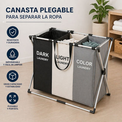 Canasta Plegable | "Organiza por Color y Mantén tu Hogar Impecable"